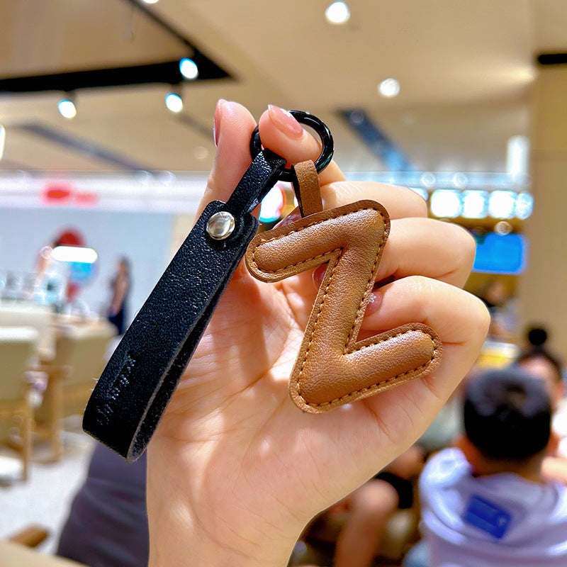 Wholesale Leather Keychains With English Letters